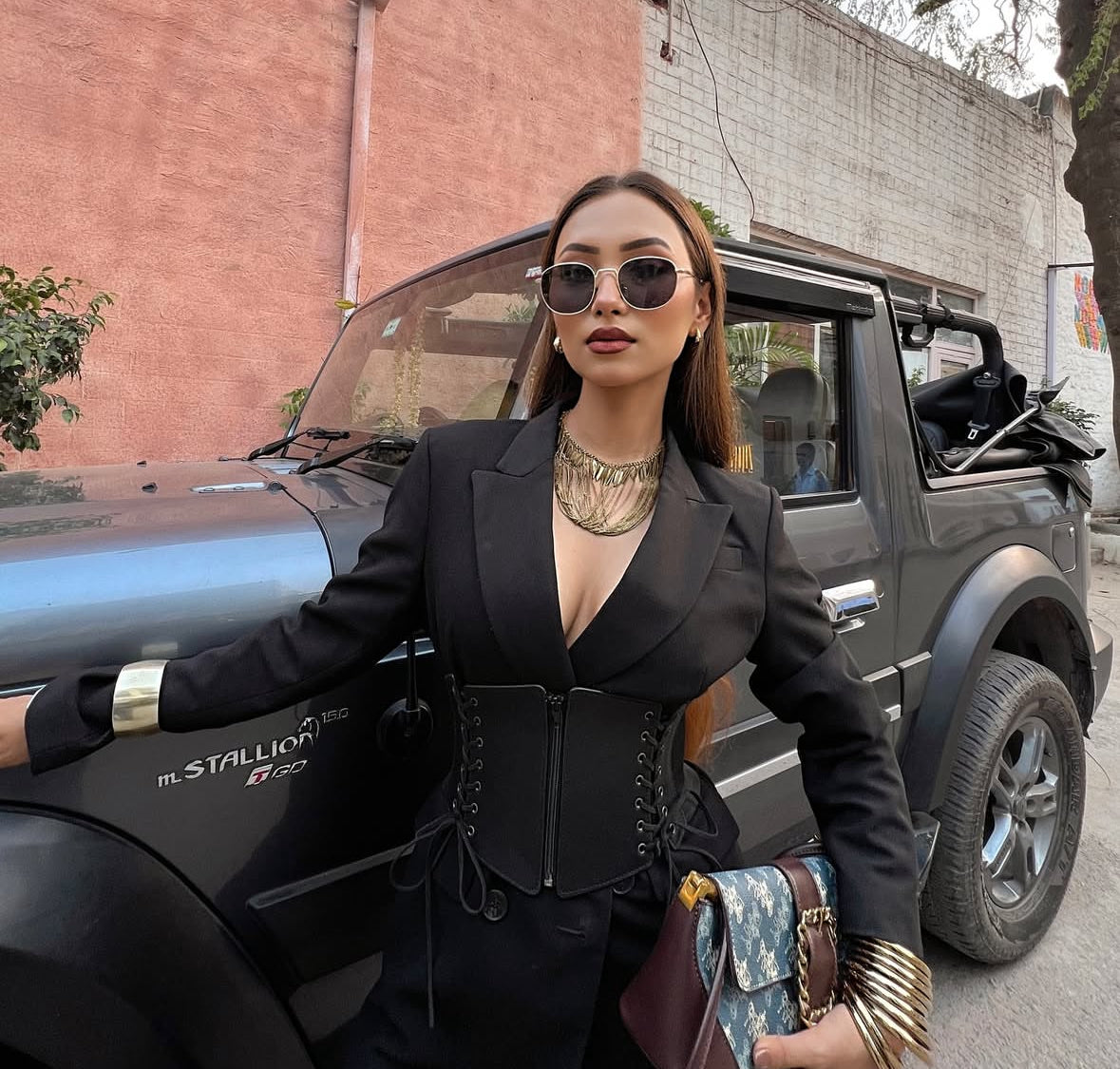 Vintage Square Metal Sunglasses