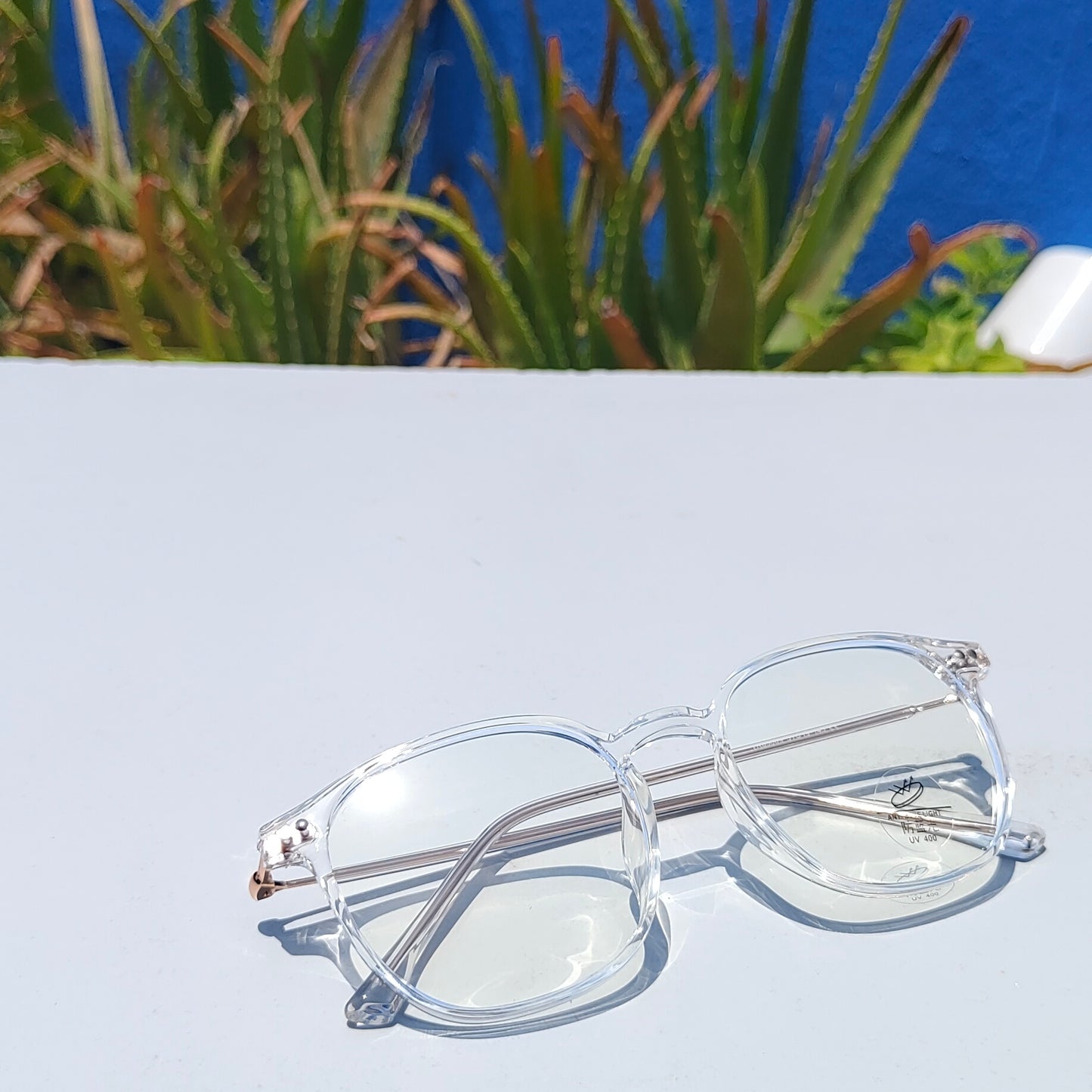 Unisex fancy frame with blue ray 85069