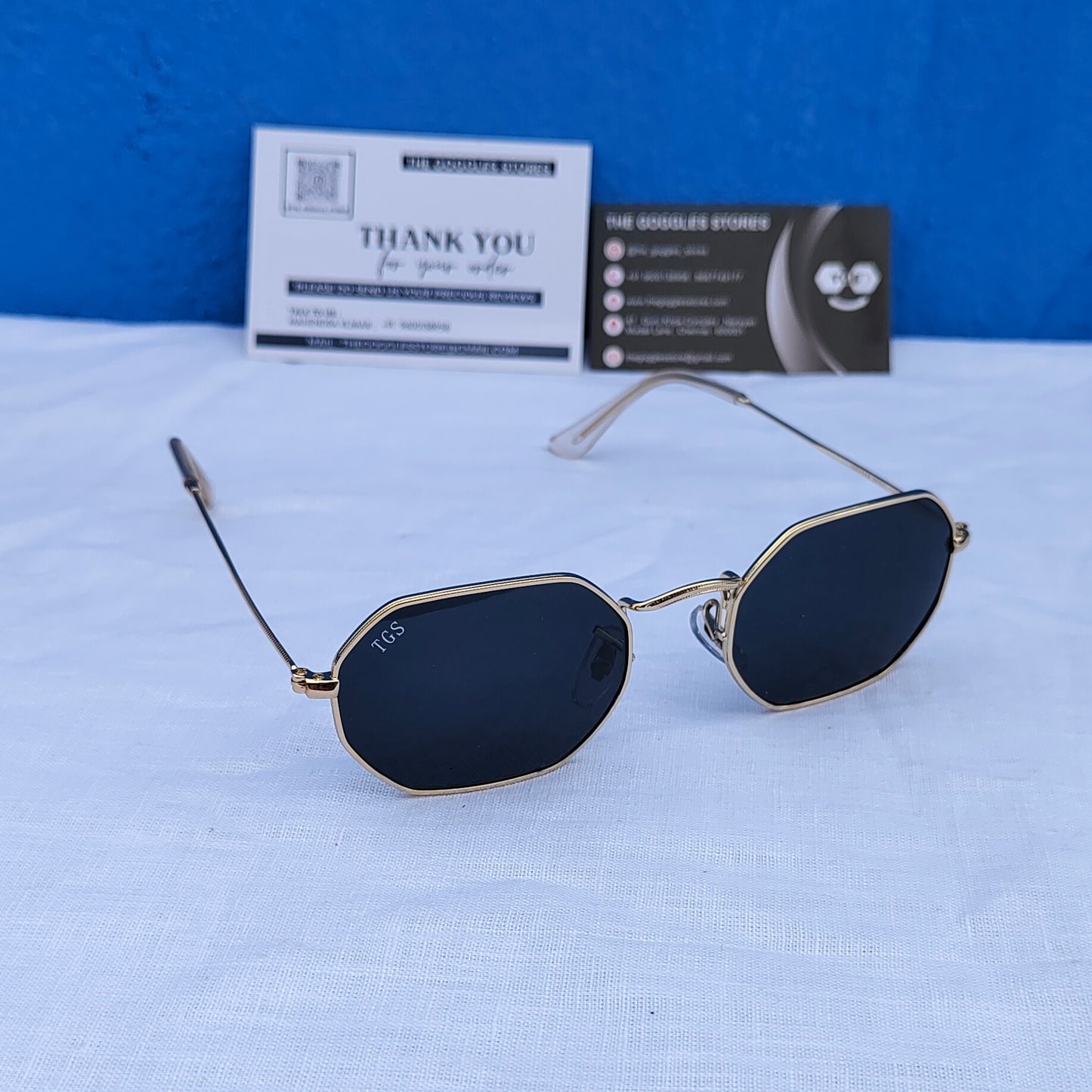 Octagonal TGS Metal Unisex Sunglasses