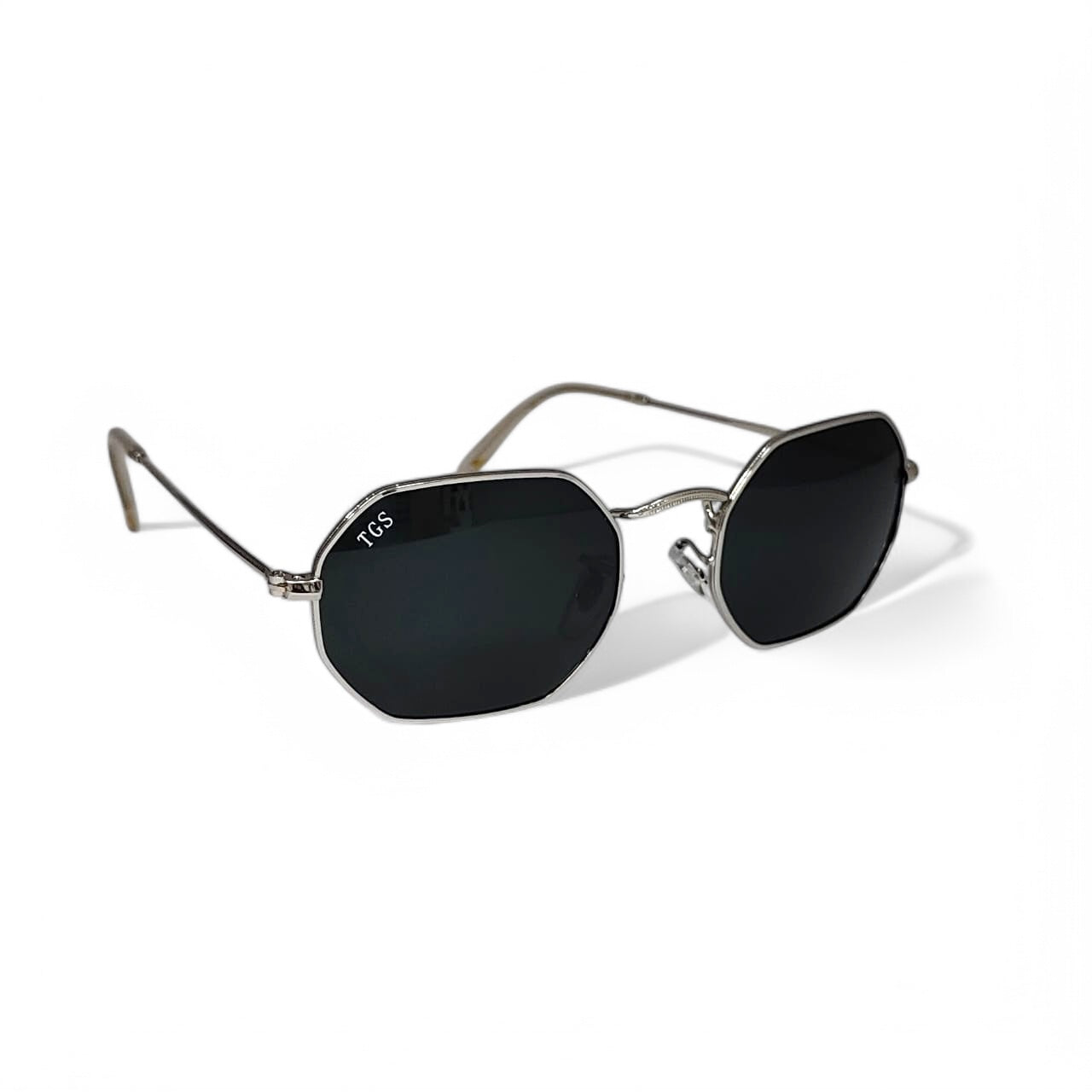 Octagonal TGS Metal Unisex Sunglasses