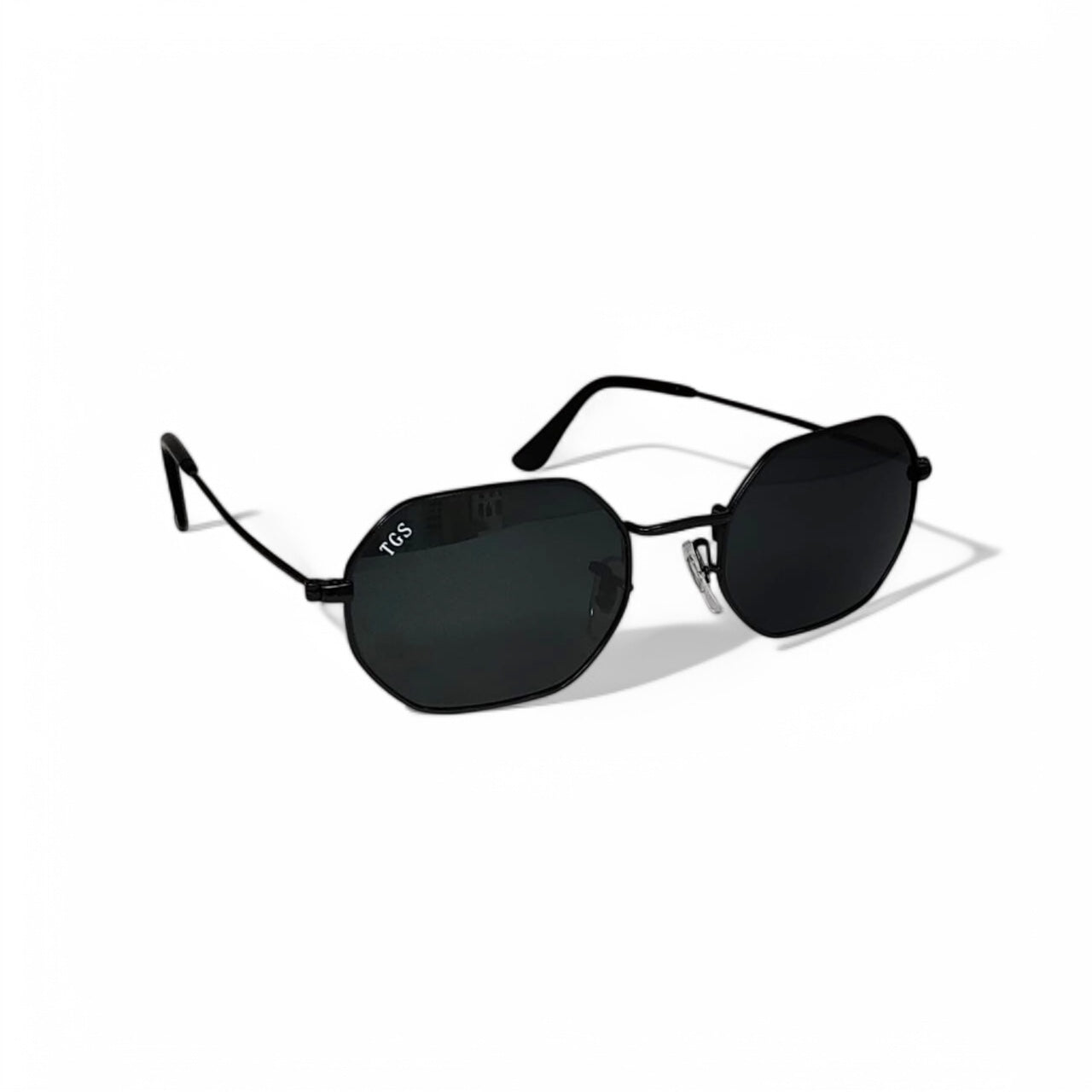 Octagonal TGS Metal Unisex Sunglasses