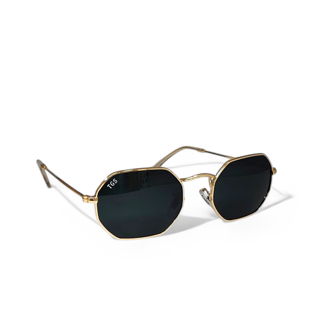 Octagonal TGS Metal Unisex Sunglasses