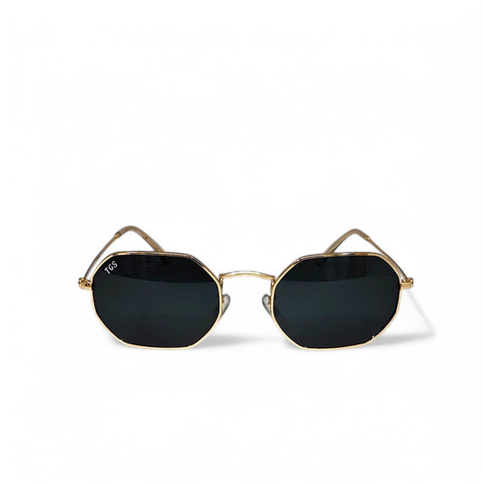 Octagonal TGS Metal Unisex Sunglasses