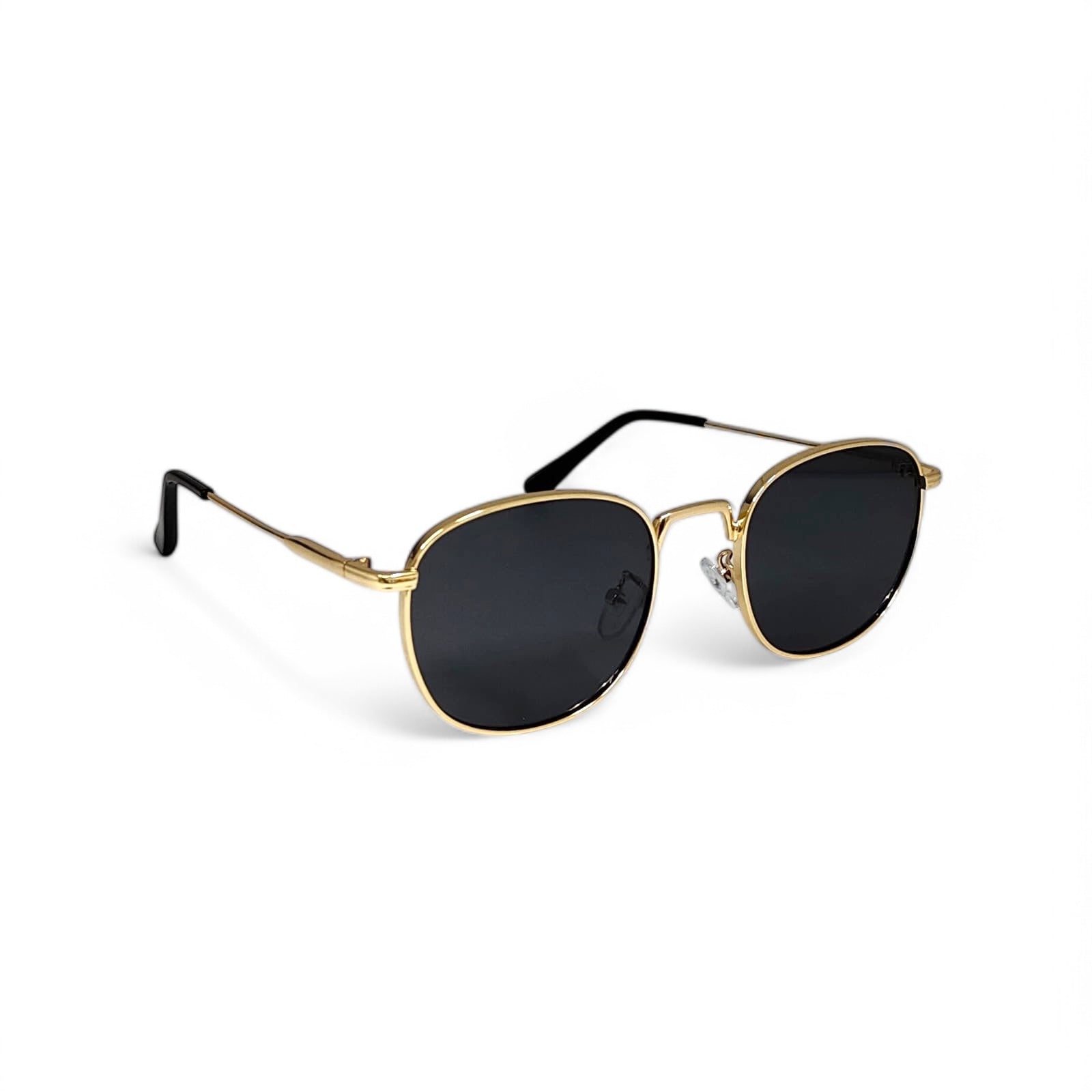 Vintage Square Metal Sunglasses - Main Image
