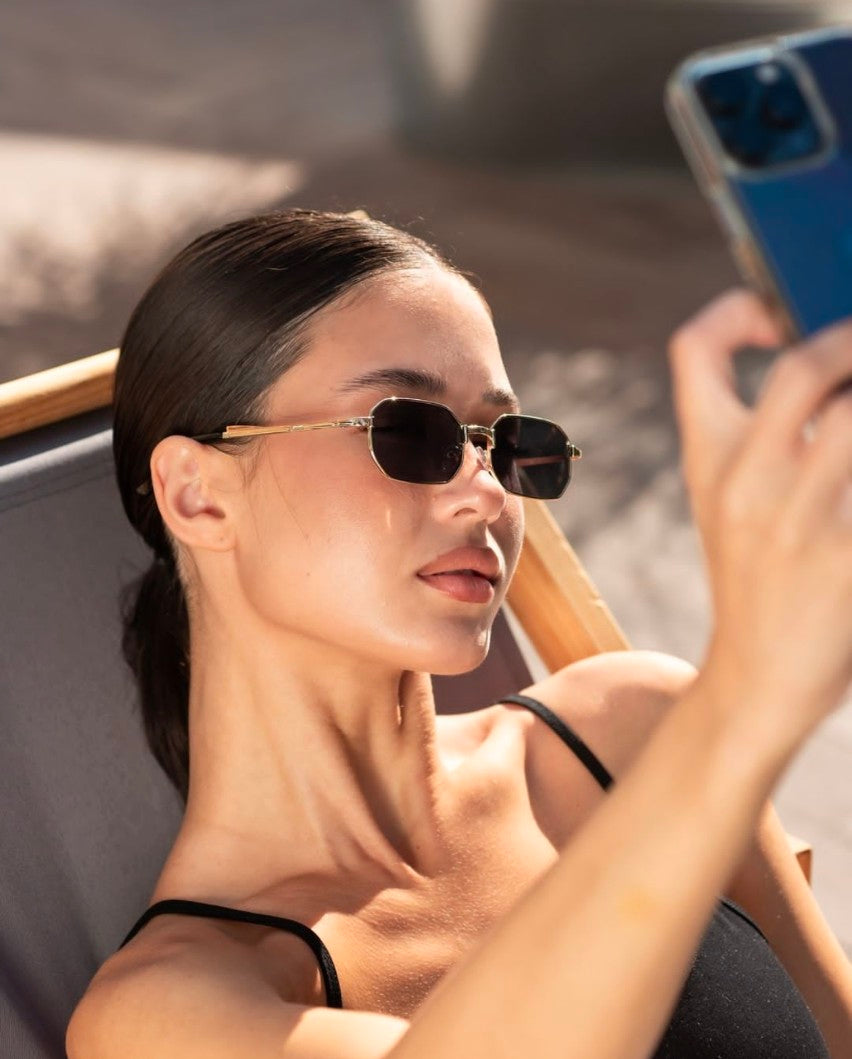 Spike Rectangular Sunglasses