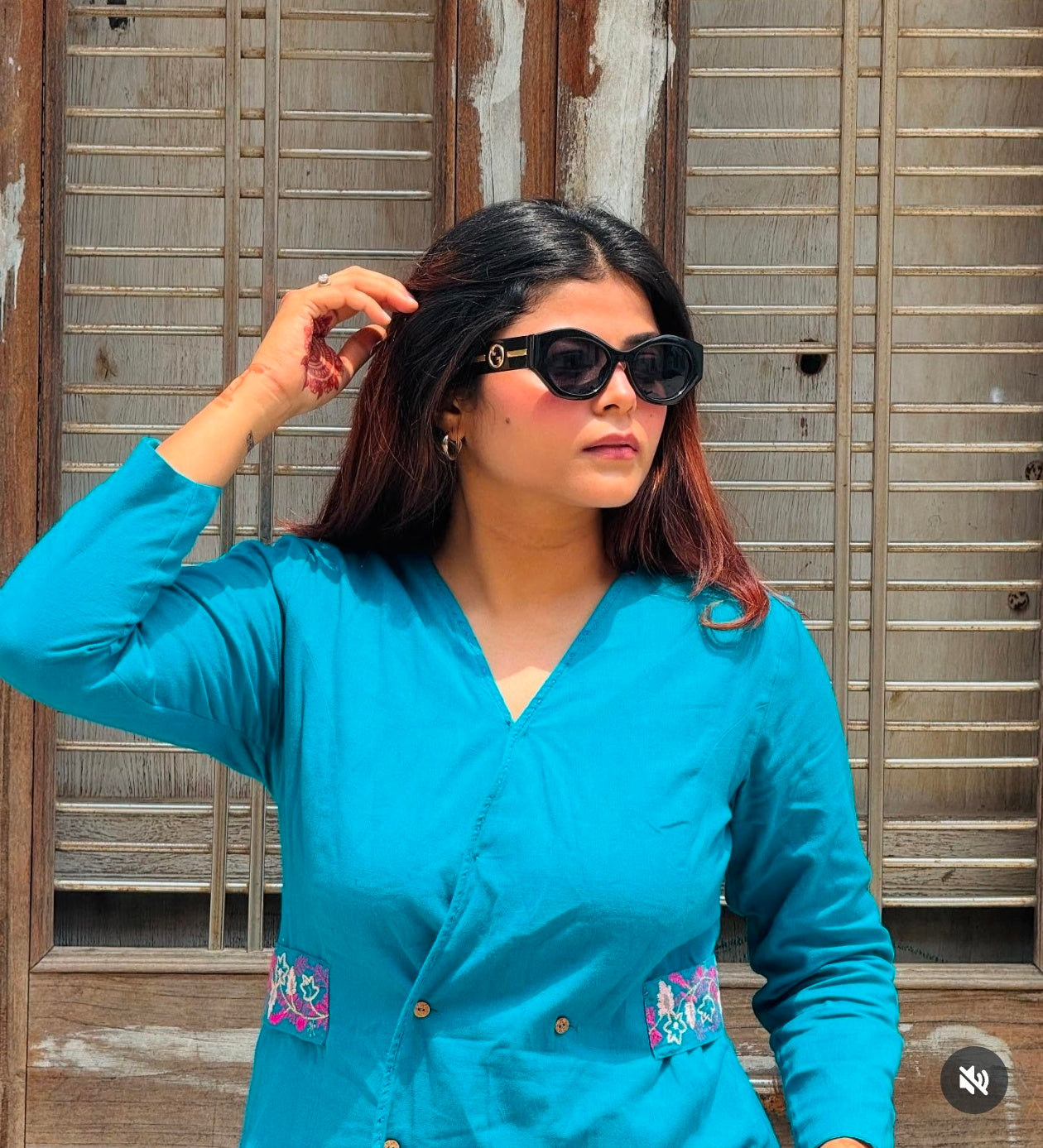 Melana Thick Cat Eye Sunglass