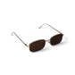 Onyx Rectangle Metal Sunglass
