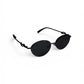 Luxe Oval Metallic Sunglass 06
