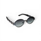 Luxe Oval Metallic Sunglass 83