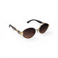 Luxe Oval Metallic Sunglass 09