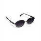 Luxe Oval Metallic Sunglass 06