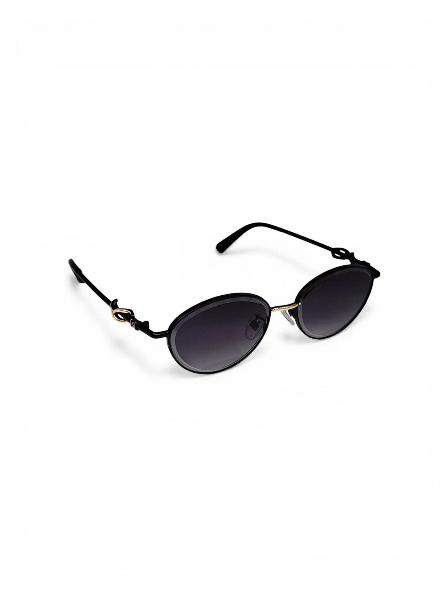 Luxe Oval Metallic Sunglass 06