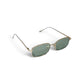 Onyx Rectangle Metal Sunglass
