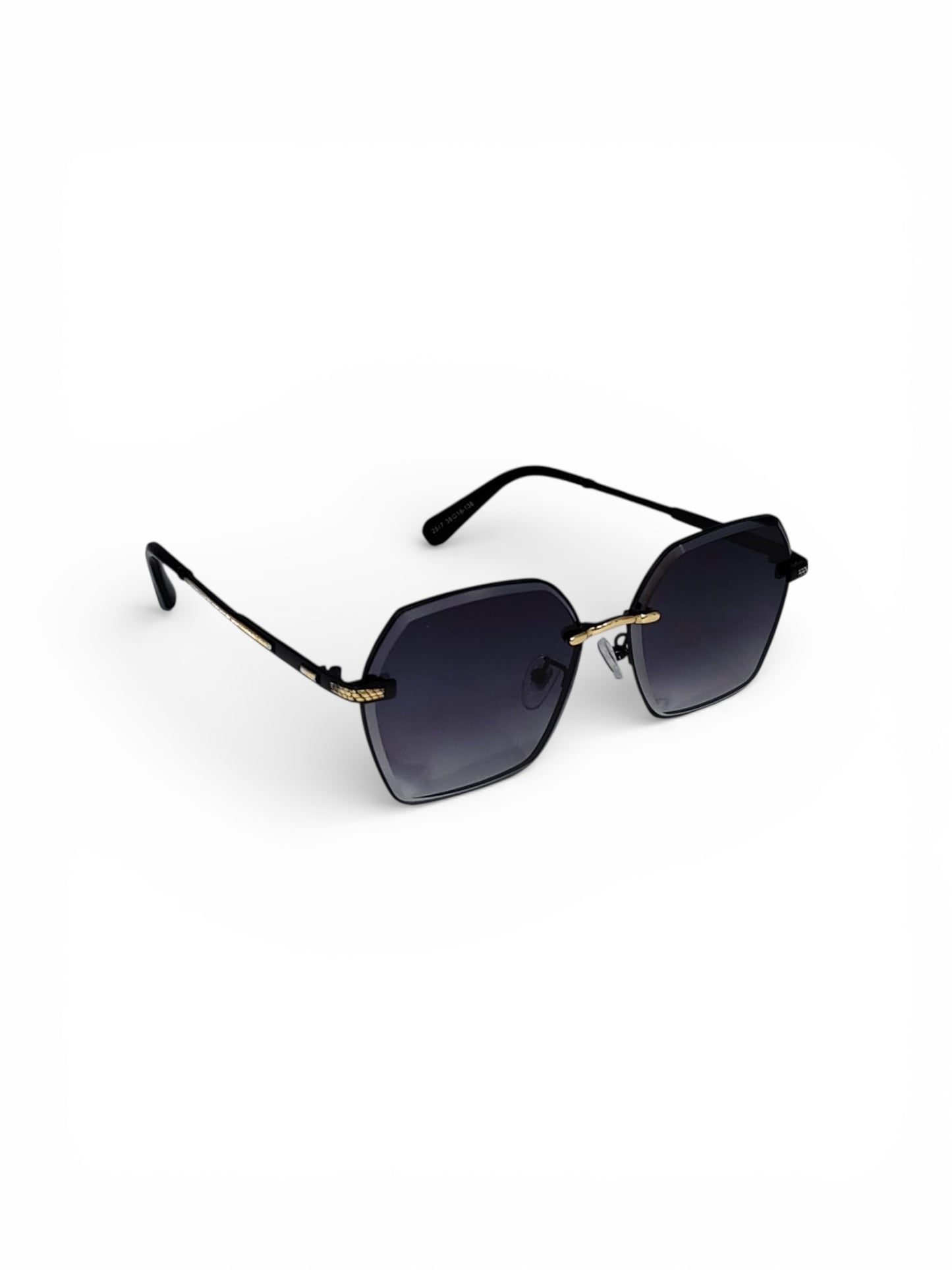 Luxe Square Metallic Sunglass 77