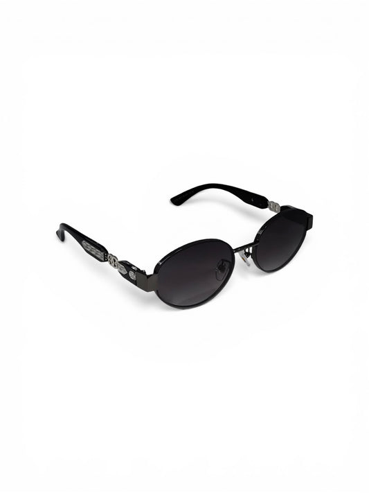 Luxe Oval Metallic Sunglass 09