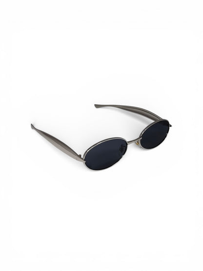 Thick Metal Oval Sunglass