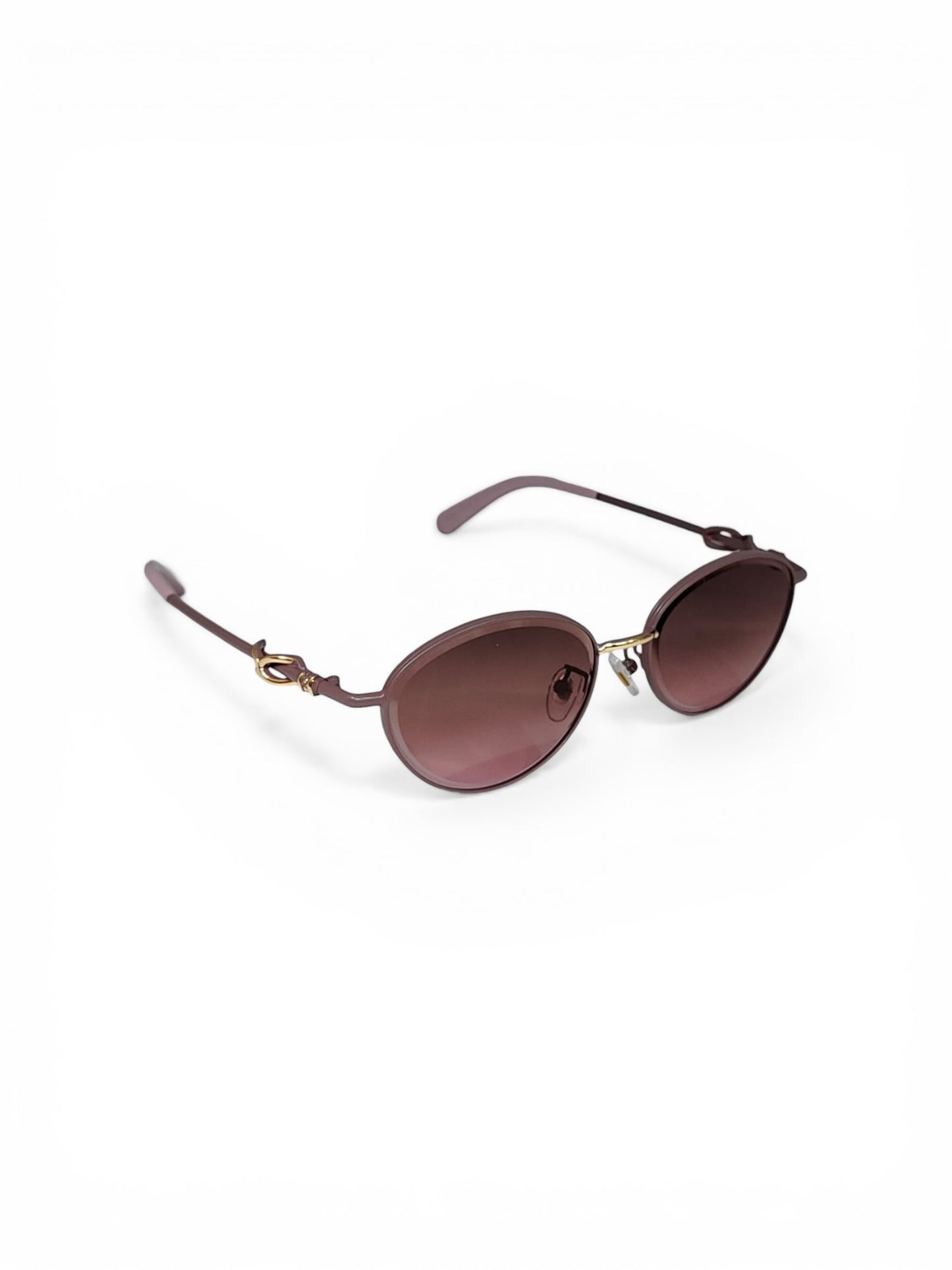 Luxe Oval Metallic Sunglass 06