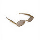 Thick Metal Oval Sunglass