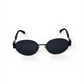 Luxe Oval Metallic Sunglass 09