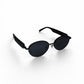 Luxe Oval Metallic Sunglass 99