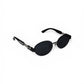 Luxe Oval Metallic Sunglass 09