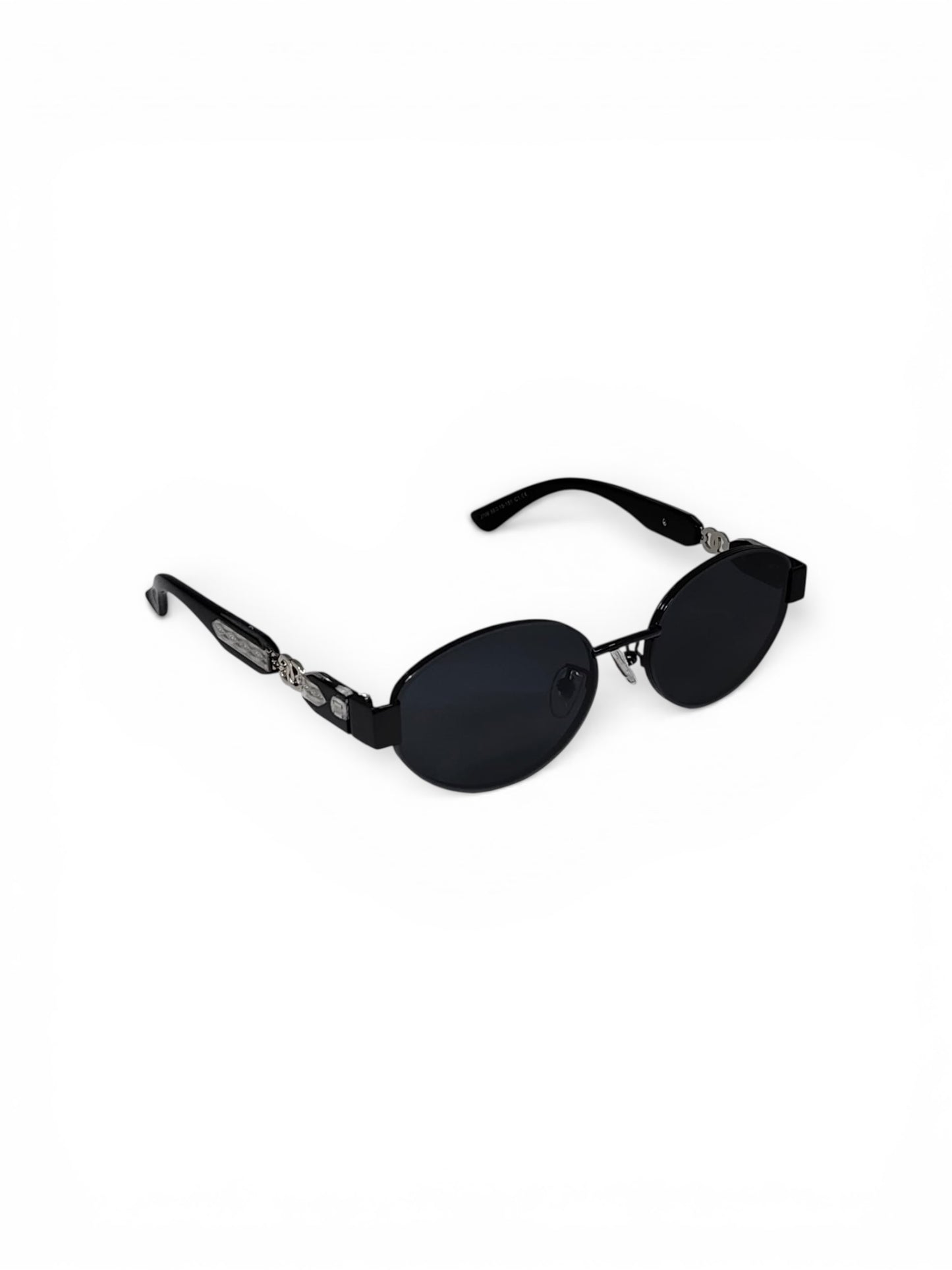 Luxe Oval Metallic Sunglass 09