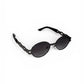 Luxe Oval Metallic Sunglass 83