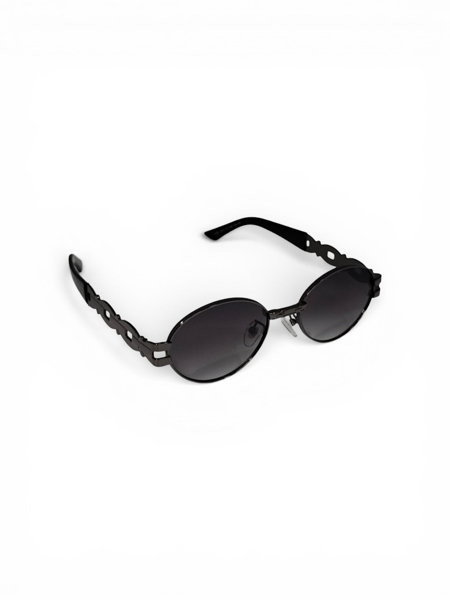 Luxe Oval Metallic Sunglass 83