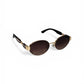 Luxe Oval Metallic Sunglass 09