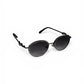 Luxe Oval Metallic Sunglass 06