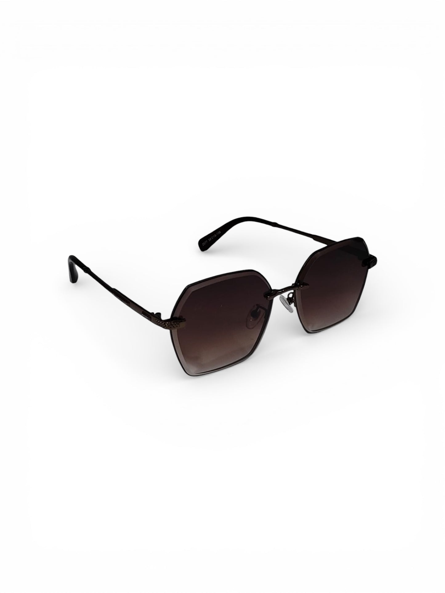 Luxe Square Metallic Sunglass 77