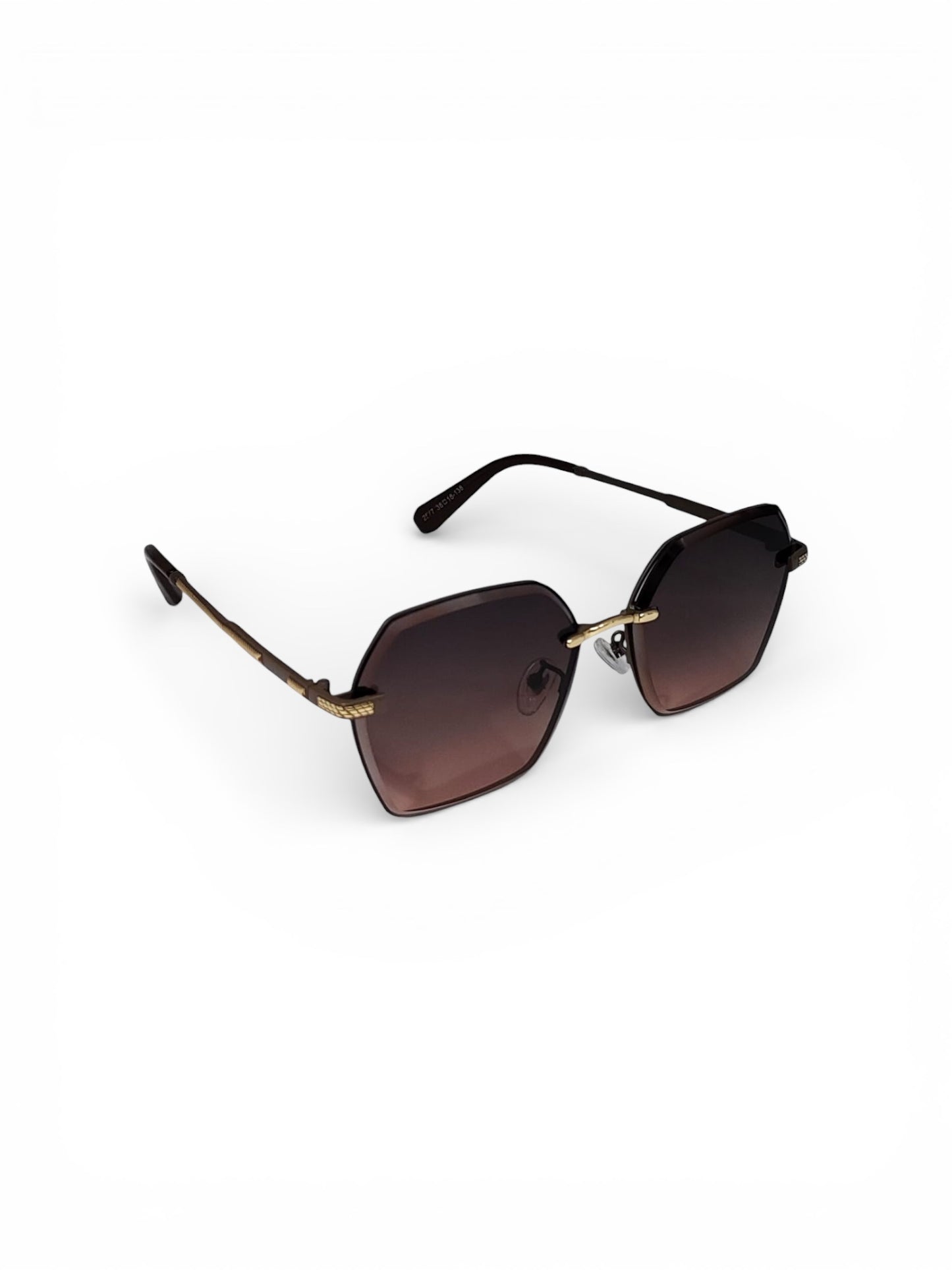 Luxe Square Metallic Sunglass 77