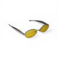 Thick Metal Oval Sunglass