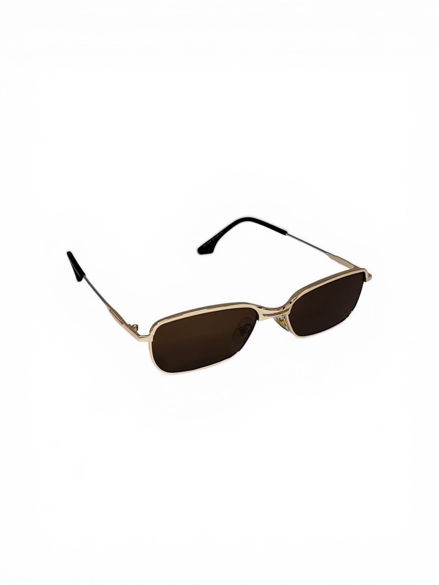 90s Rectangle Metallic Sunglasses