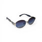 Luxe Oval Metallic Sunglass 09