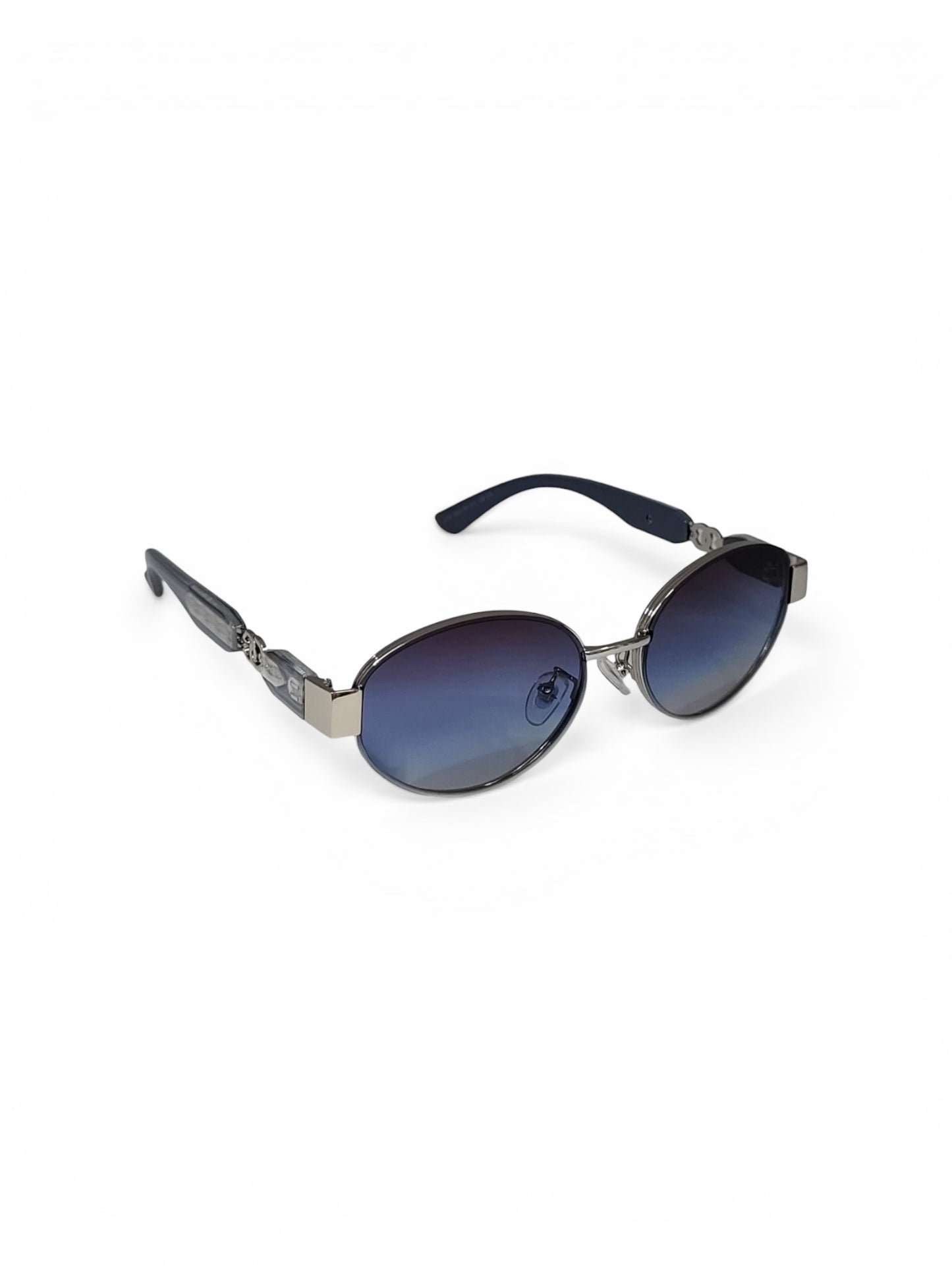 Luxe Oval Metallic Sunglass 09