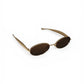 Thick Metal Oval Sunglass