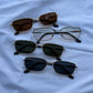 90s Unisex Metal Sunglasses
