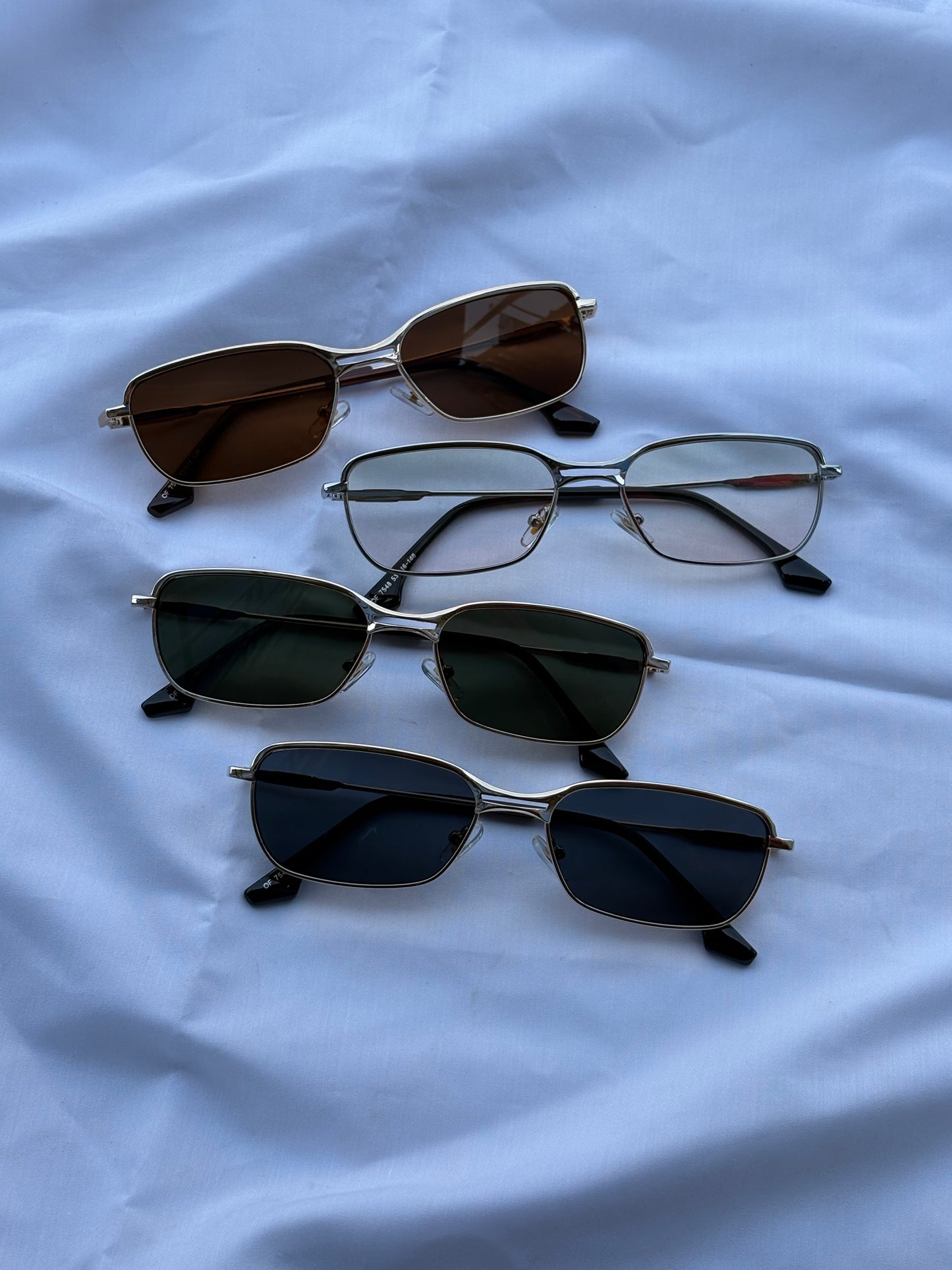 90s Unisex Metal Sunglasses