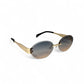 Metal Oval Rimless Unisex Sunglass
