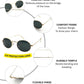 Oval TGS Metal Unisex Sunglasses