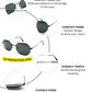 Octagonal TGS Metal Unisex Sunglasses