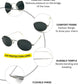 Oval TGS Metal Unisex Sunglasses