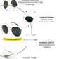 Round TGS Metal Unisex Sunglasses