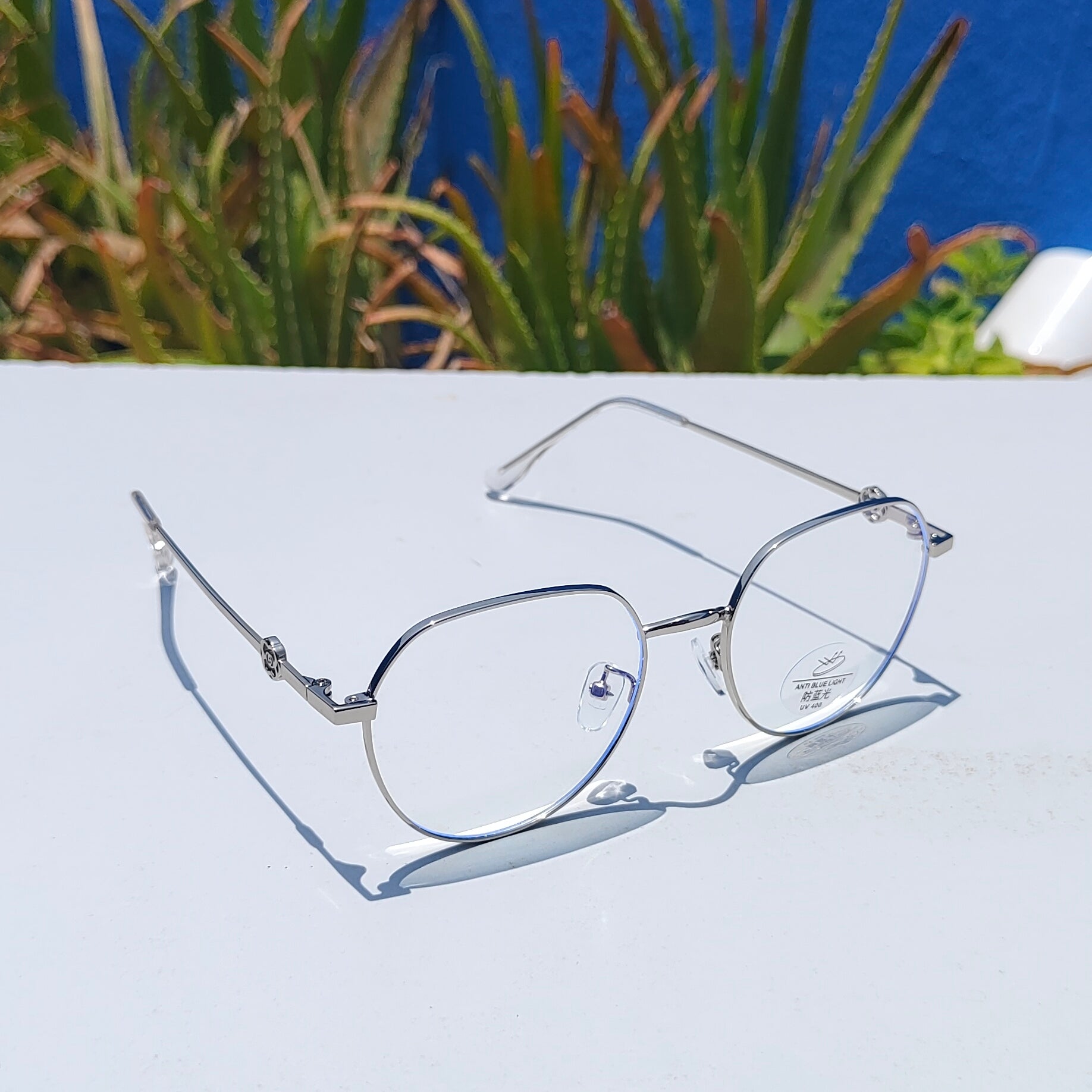 Metal frame with blue ray glasses 30053 – The Goggles Store