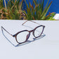 Round fibre frame with blue ray glasses 85018