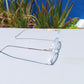 Round fibre frame with blue ray glasses 85018