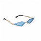 Zap Cut Rimless Sunglass