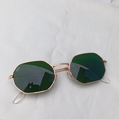 Octagonal TGS Metal Unisex Sunglasses